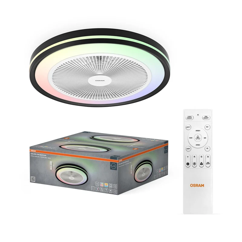 Ventilador de techo LED OSRAM Murlan 490 mm 43 W CCT RGB