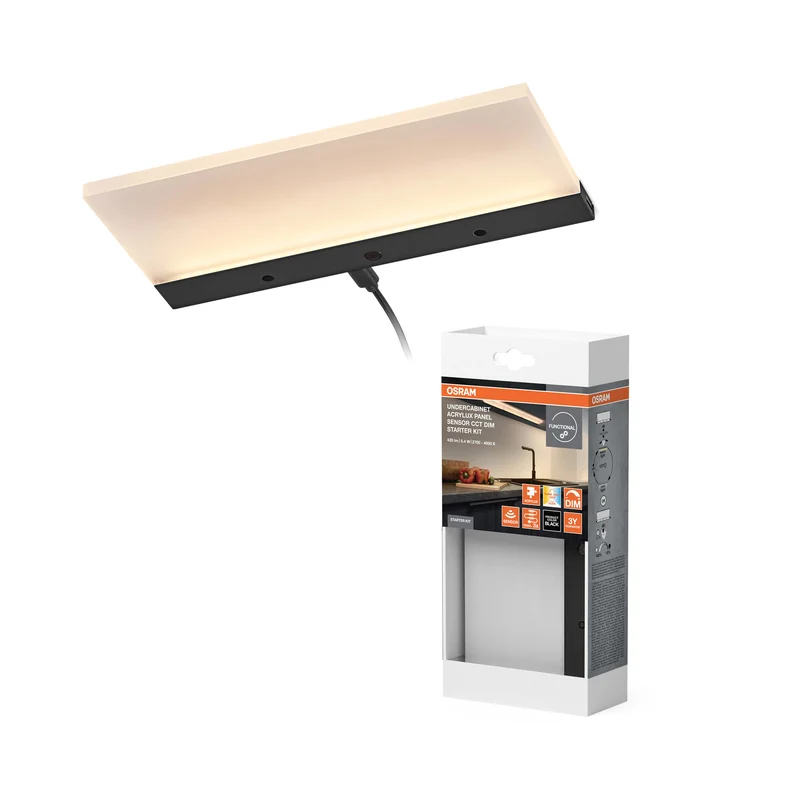 Kit de inicio de luz para debajo del gabinete OSRAM Acrylux Panel 5.4W CCT regulable