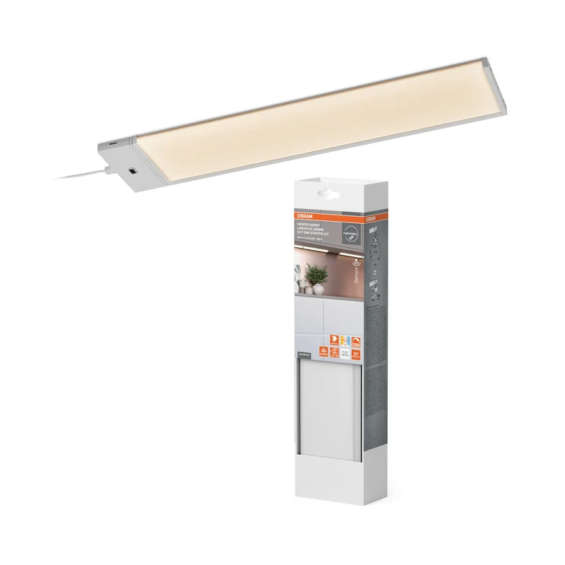 Kit de inicio de luz para debajo del gabinete OSRAM Lineaflex de 360 ​​mm y 5,2 W CCT regulable