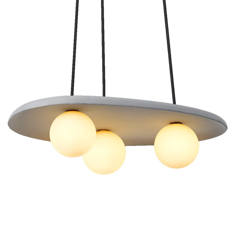 Lámpara colgante OSRAM DECOR Concrete Nest gris, 3 bombillas, G9