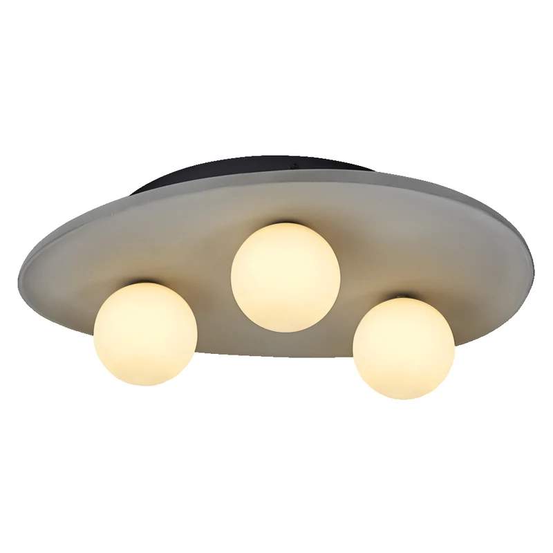 Lámpara de techo OSRAM DECOR Concrete Nest, gris, 3 luces, G9
