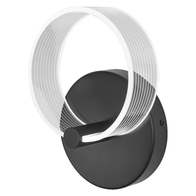 Aplique de pared OSRAM DECOR Circle Wall 8W Click CCT Negro