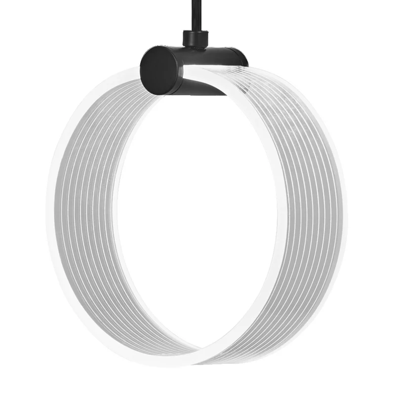 Lámpara colgante OSRAM DECOR Circle, 8 W, Click CCT Negro