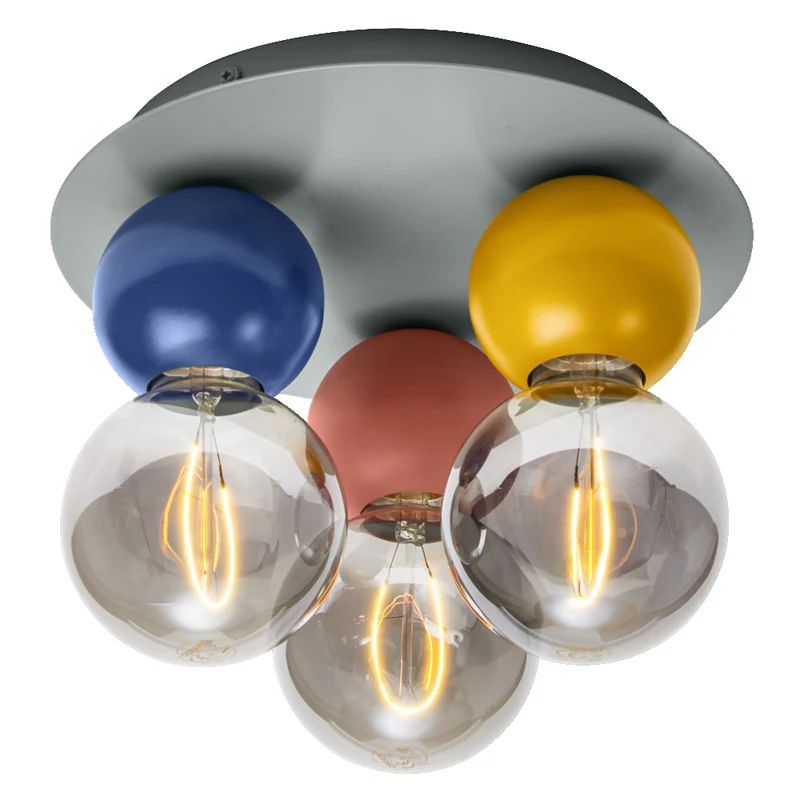 Lámpara de techo OSRAM DECOR Bubble, 3 luces, E27, multicolor