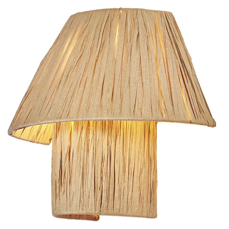 Lámpara de pared de papel de bambú OSRAM DECOR marrón, E27, 280 mm