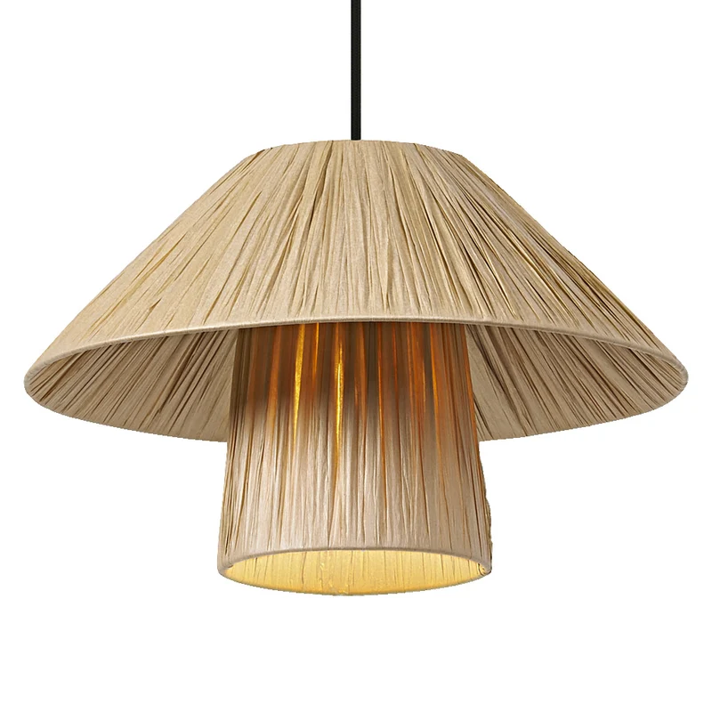 Lámpara colgante OSRAM DECOR Bamboo Paper Hut 400 E27 Marrón