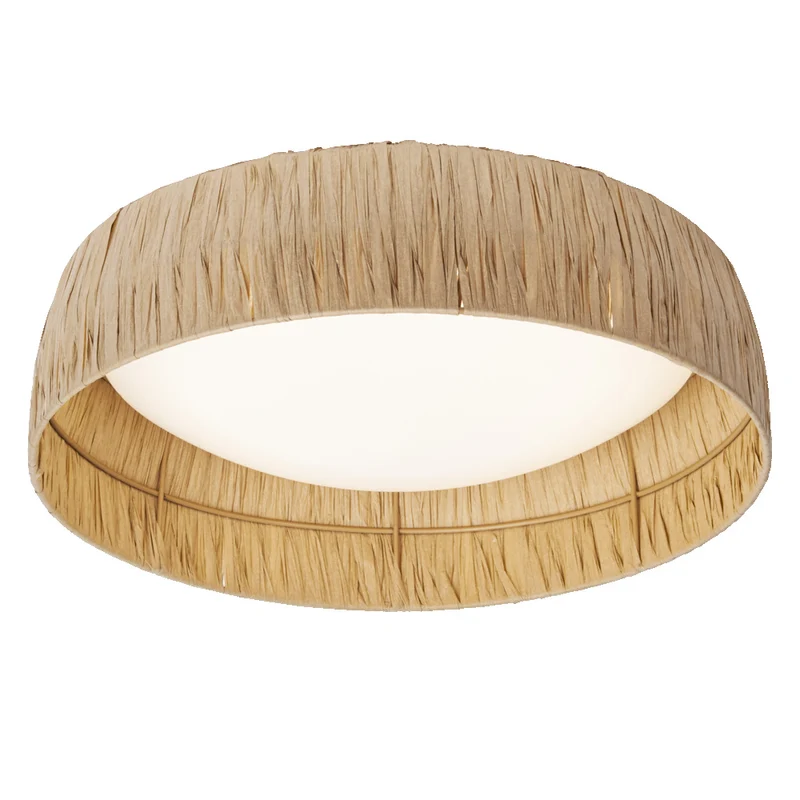 Lámpara de techo OSRAM DECOR de papel de bambú marrón, 400 mm, 18 W