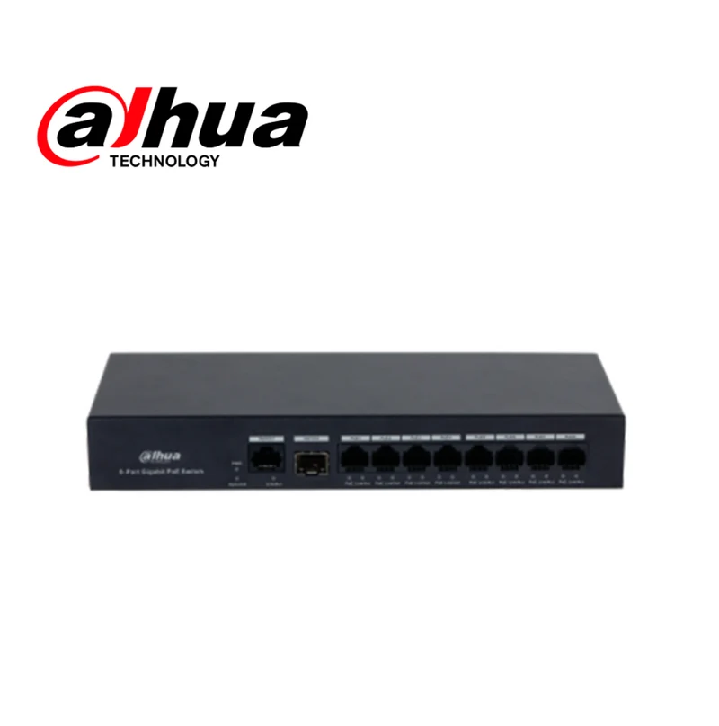 Switch 8 POE GIGA +1 RJ45 UPLINK + 1 SFP 65W PFS3110-8GT-65 Marca: Dahua