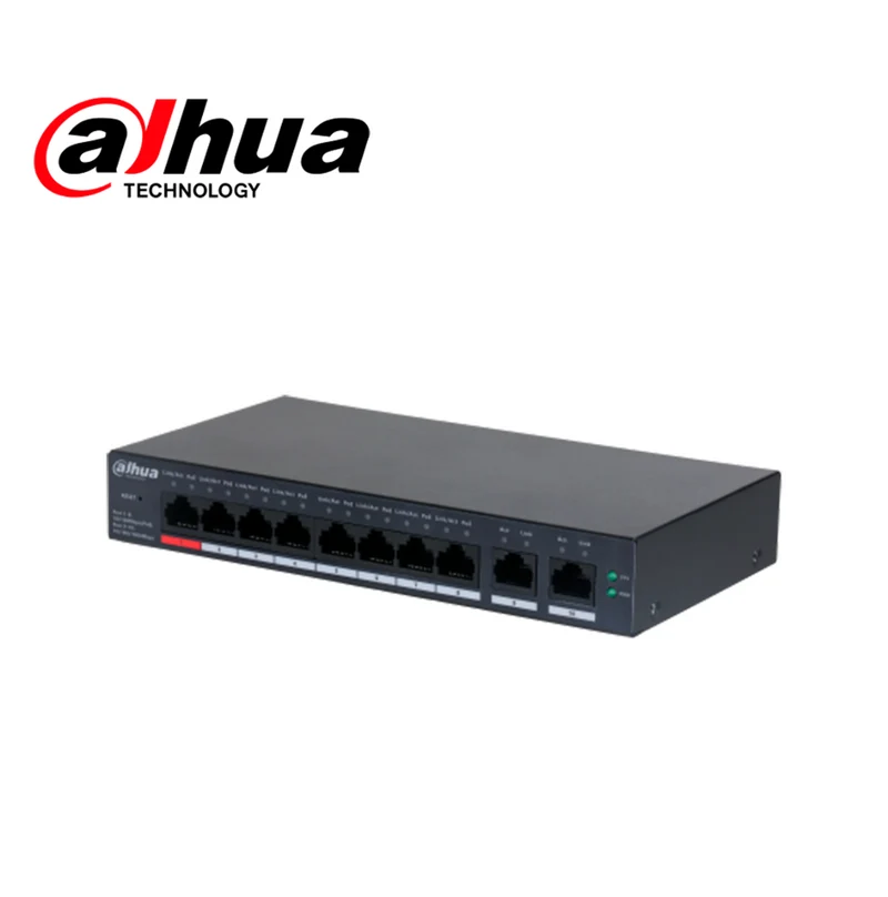 Switch Cloud DAHUA, PoE de 8 puertos +2 uplink, 10/100Mbps CS40108ET110 Marca: Dahua