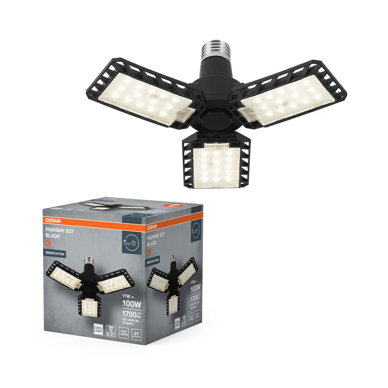 Lámpara de techo OSRAM Highbay Blade con alas, 17 W, E27