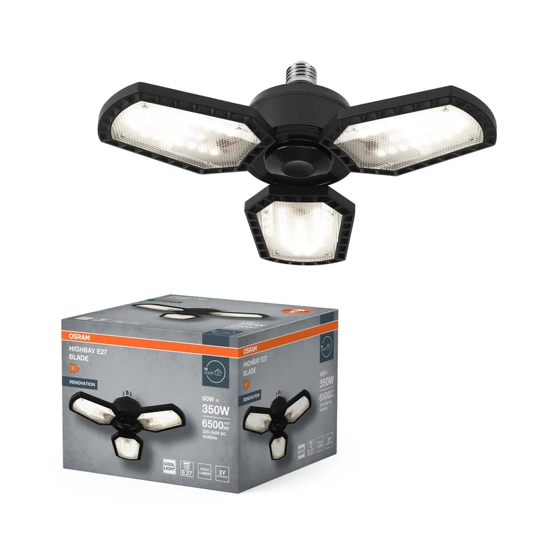 Lámpara de techo OSRAM Highbay Blade con alas, 60 W, E27
