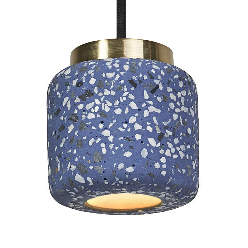 Lámpara colgante esférica OSRAM DECOR Terazzo azul, GU10