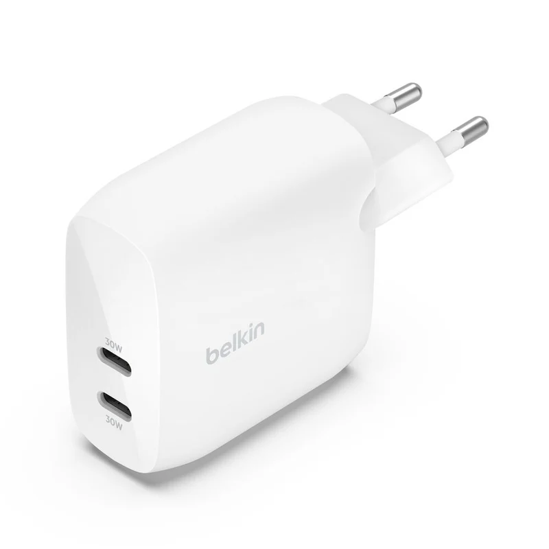 Adaptador de corriente USB-C BOOST↑CHARGE™ PRO 60 W de Belkin - Blanco