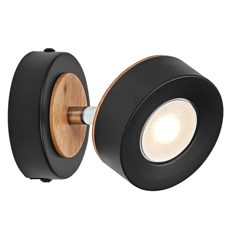 Aplique de pared OSRAM DECOR SPOT PLUTO, 4,8 W, 300 lm, negro