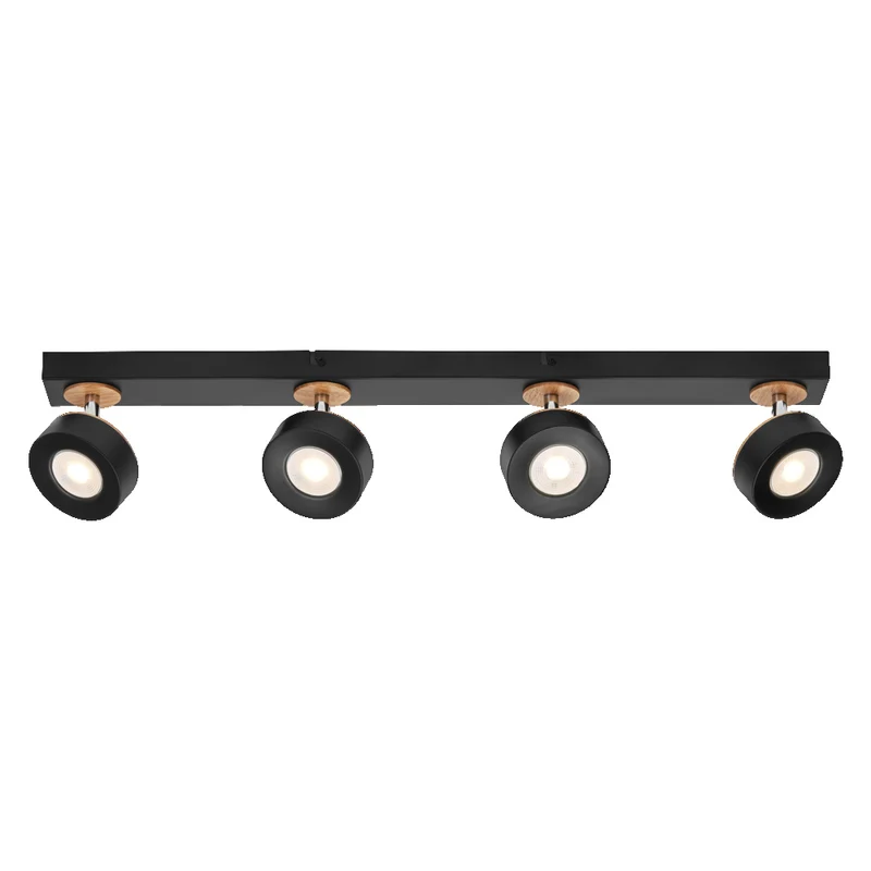 Lámpara de techo OSRAM DECOR SPOT PLUTO, 19,2 W, 1250 lm, negra