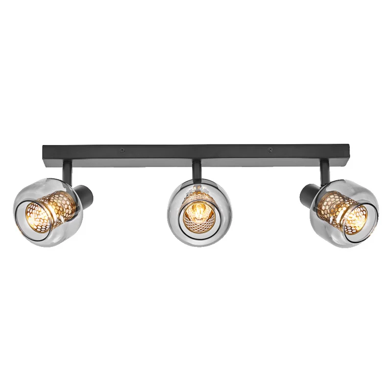 Lámpara de techo OSRAM DECOR Spot Firefly, bombilla OSRAM incluida, negra, 3 x 2,8 W, 750 lm