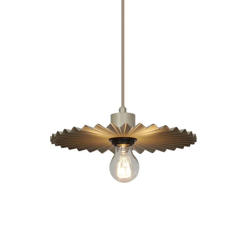 Lámpara colgante plisada OSRAM DECOR E27 Beige
