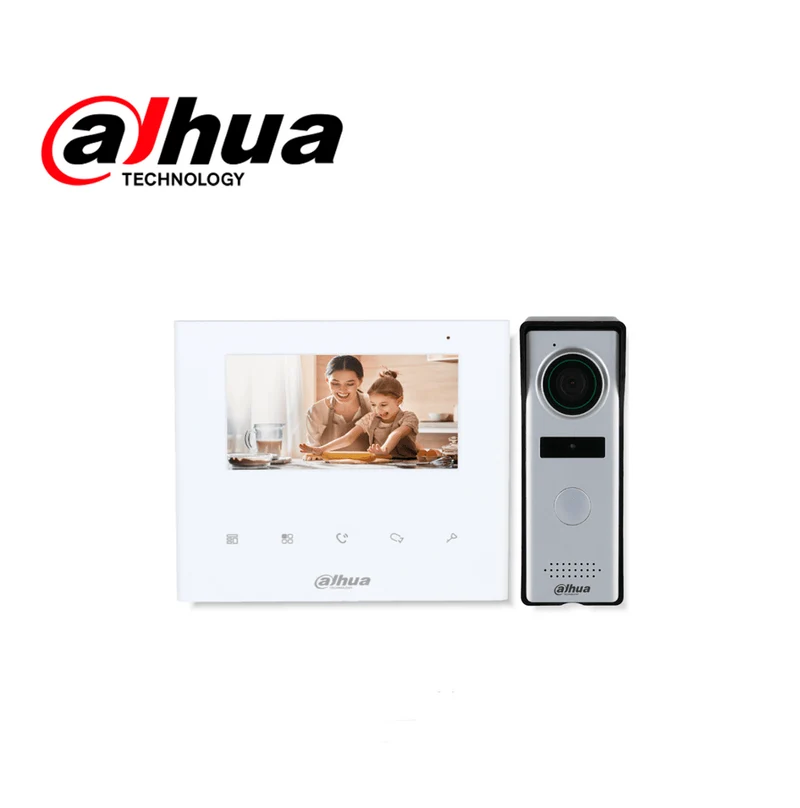 Kit video portero análogo con monitor HD 4.3” IP66 KTA04 Marca: Dahua