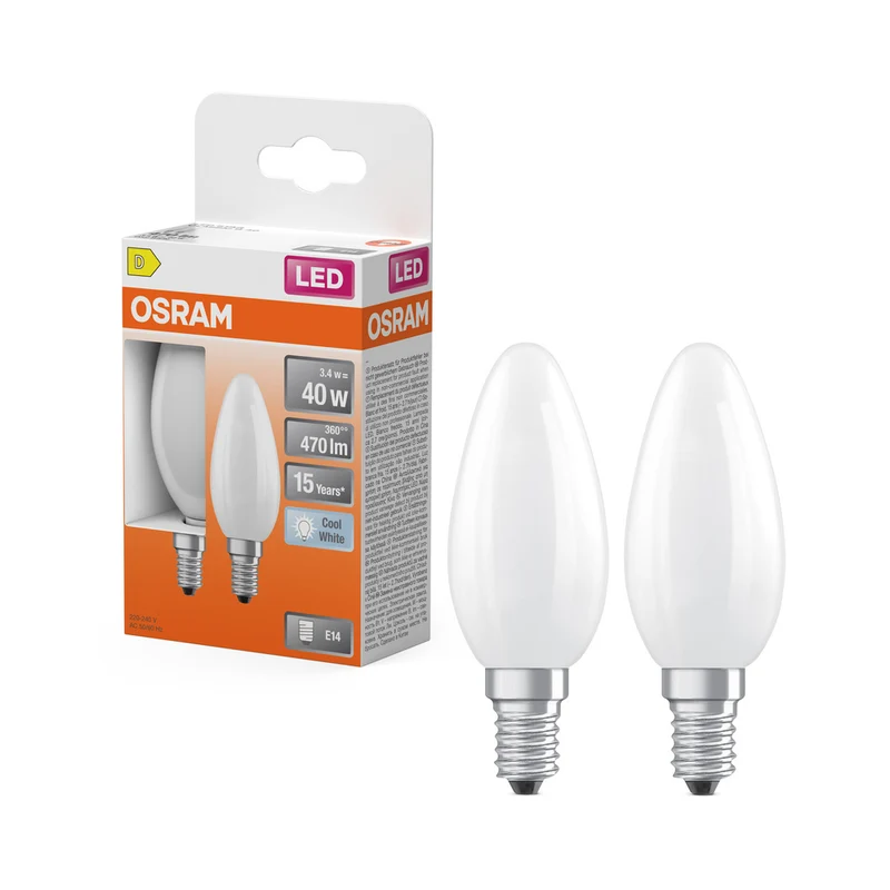 OSRAM LED Retrofit Classic B 3,4 W 840 mate E14