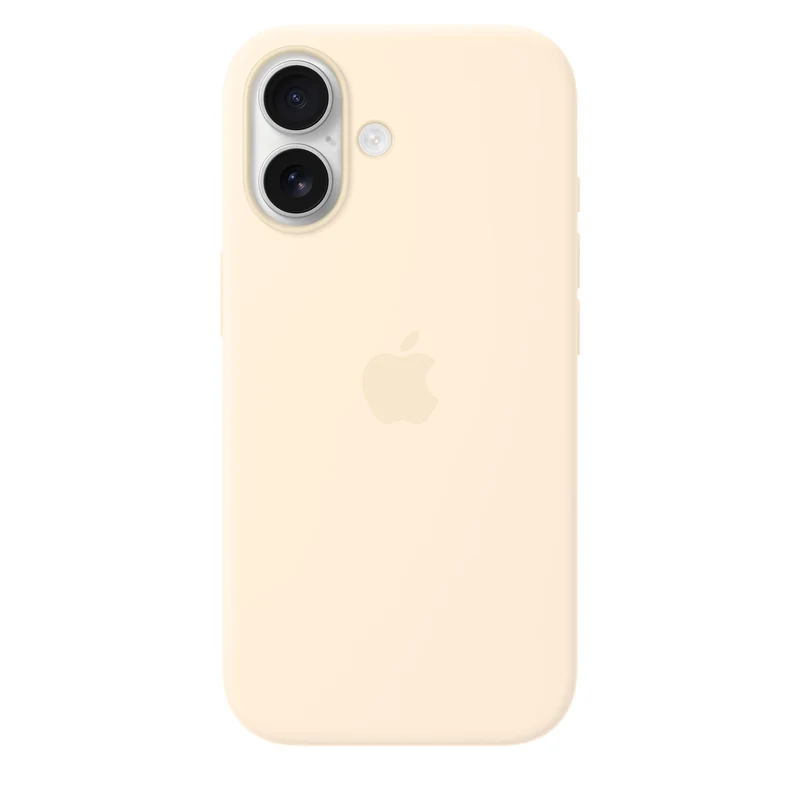 Funda de silicona con MagSafe para el iPhone 17 – Vainilla