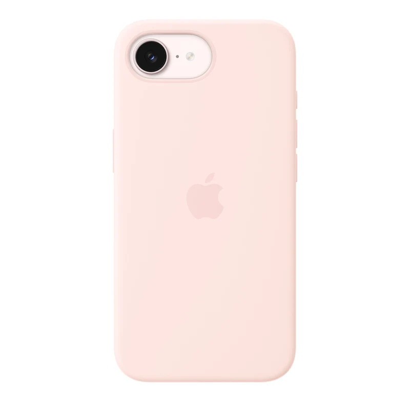 Funda de silicona con MagSafe para el iPhone 17e – Rosa palo