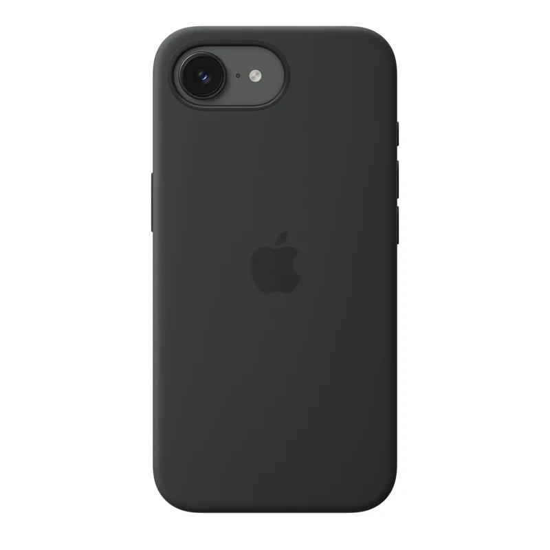 Funda de silicona con MagSafe para el iPhone 17e - Negro