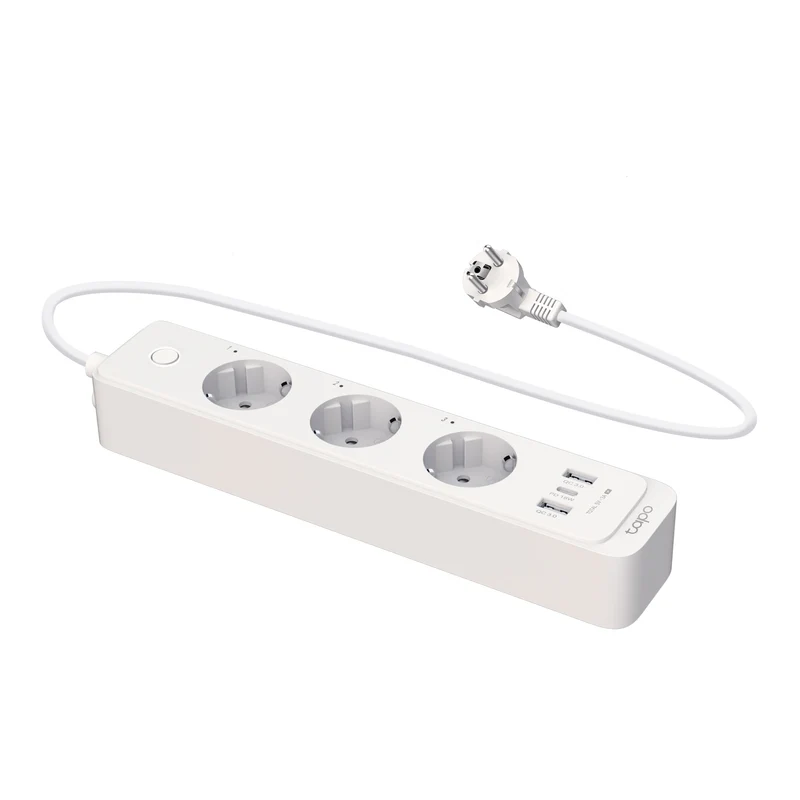 Tapo P300 - Regleta Inteligente de 3 Enchufes con USB de Carga Rápida