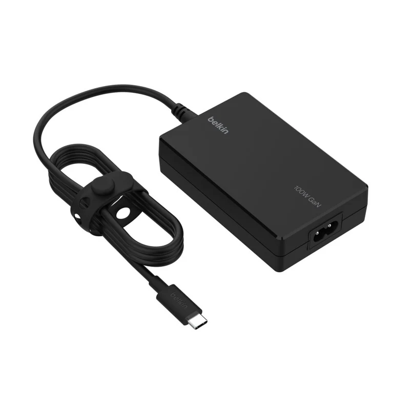 Adaptador de corriente de 100 W GaN USB-C de Belkin - Negro