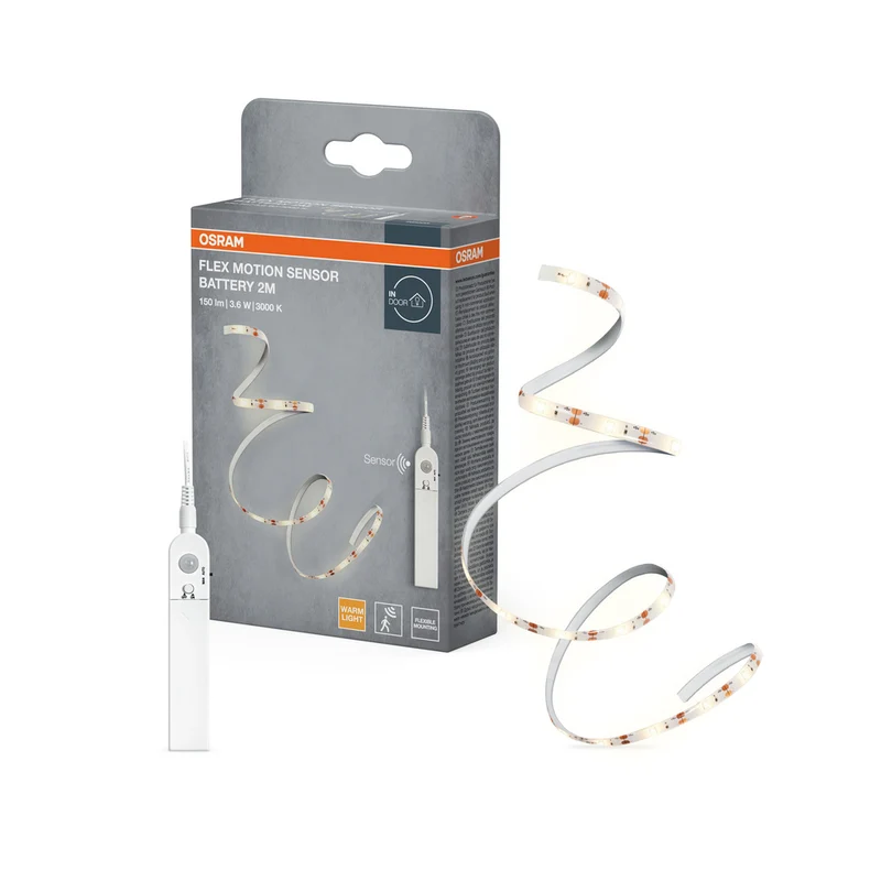 Tiras LED con sensor de movimiento y funcionamiento a batería de OSRAM BATTERY STRIPS, 2 m