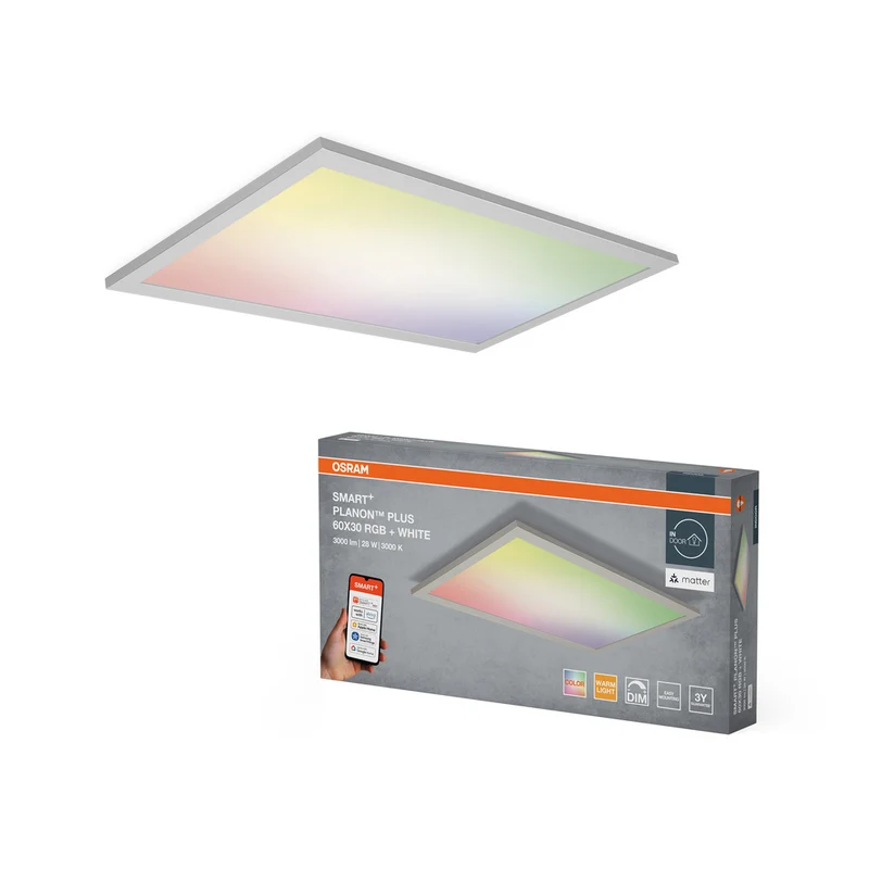 Panel LED OSRAM Matter SMART+ PLANON PLUS multicolor 600X300
