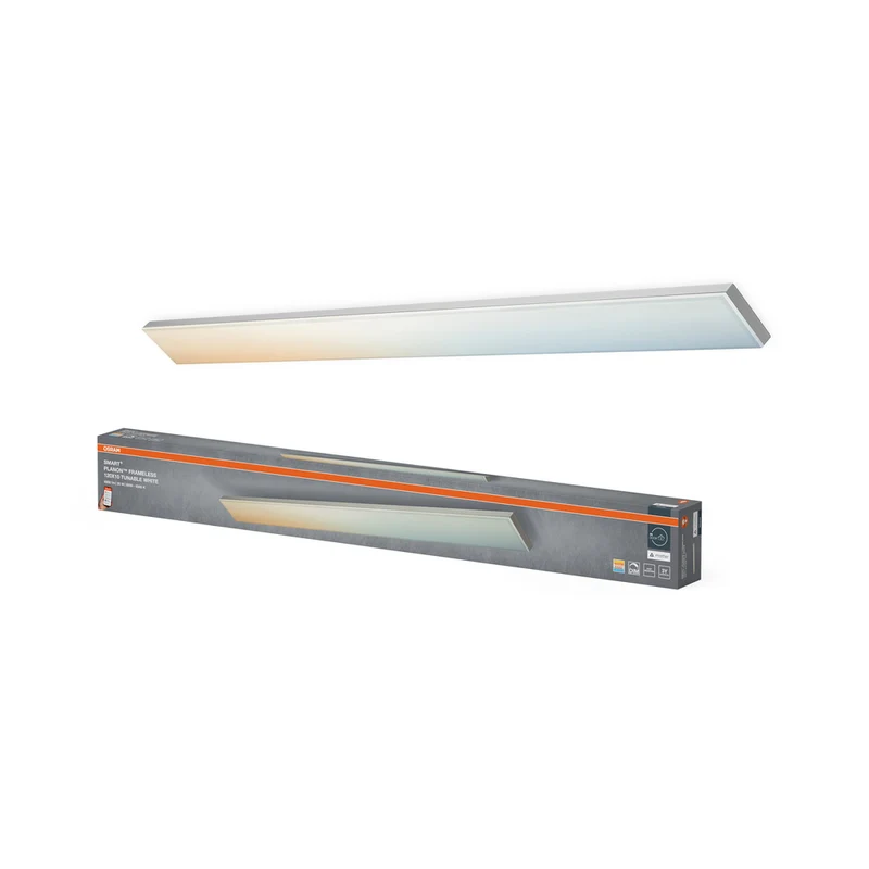 OSRAM Matter SMART+ Planon - Lámpara rectangular sin marco, ajustable, blanca, 1200 x 100