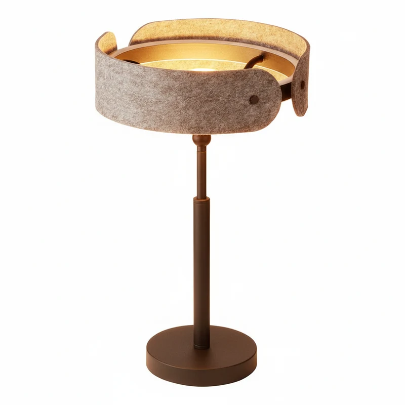 Lámpara de mesa OSRAM DECOR Curve Felt 19W 830 Gris oscuro