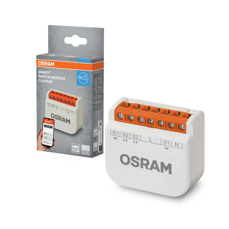 Módulo de conmutación OSRAM Wifi SMART+ / actuador de conmutación para motores de persianas enrollables, blanco