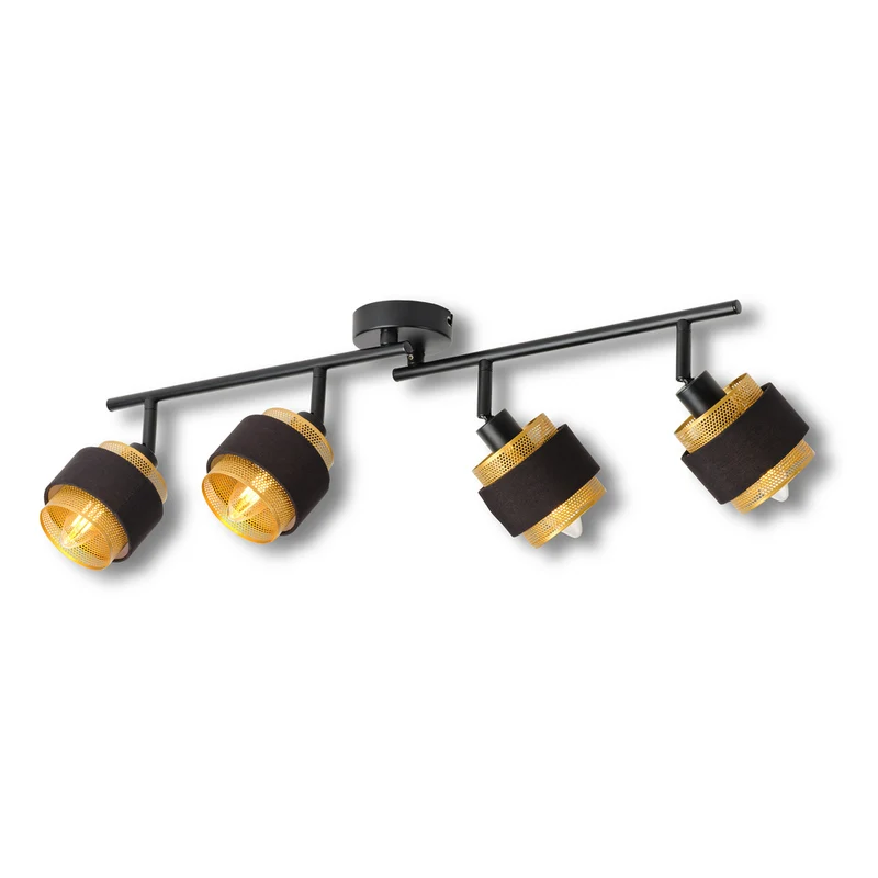 Lámpara de techo OSRAM DECOR Spot Hornet 4x2,8W, E14, 250lm, 2700K, negra