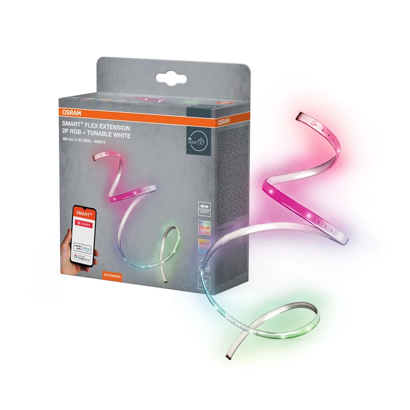 Extensión de tira LED OSRAM Smart+, ZigBee, (2000K - 6500K), Control de color, Longitud 2x60cm, Juego de extensión