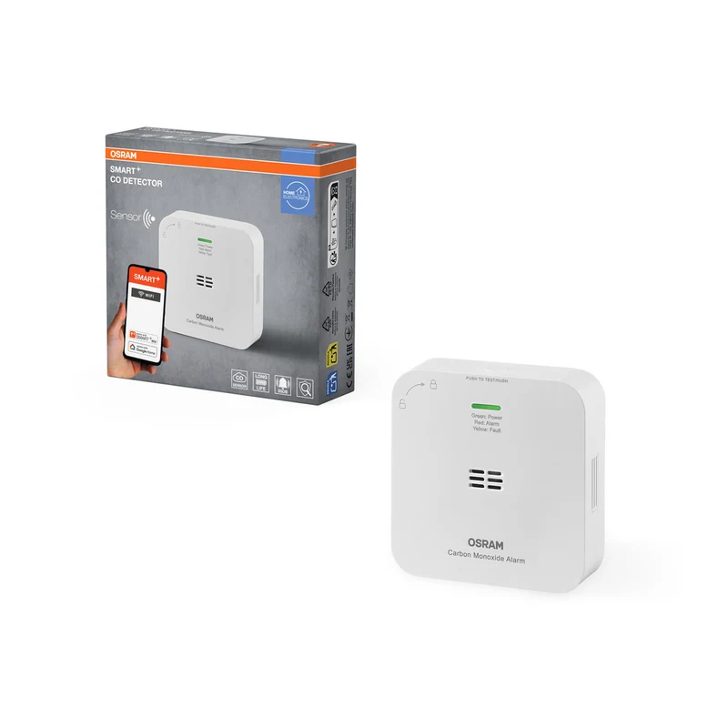 Detector de monóxido de carbono OSRAM Wifi SMART+, blanco