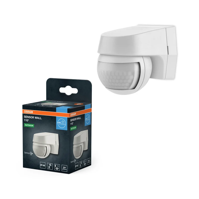 Sensor de movimiento y luz de pared OSRAM Sensor 110 grados blanco