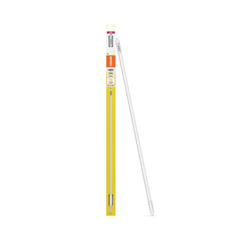 OSRAM LED TUBE T5 HF en tubo, con casquillos a ambos extremos, lámpara, cristal sin plomo, mate, 1 W, (antes 21 W), 1350 lm, blanco cálido, 3000 K, 30 000 h, CRI 80