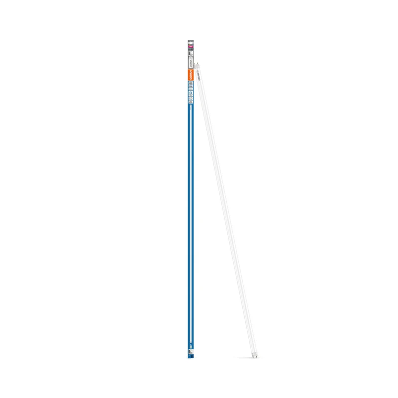 OSRAM LED TUBE T8 EM en tubo, con casquillos a ambos extremos, tubo LED, cristal sin plomo, mate, 18,3 W, (antes 58 W), 2200 lm, blanco frío, 6500 K, 30 000 h, CRI 80