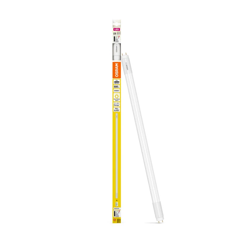 Tubo LED OSRAM TUBO T8 UNIVERSAL 60cm 8W 830, 800 lm, 3000 K, Blanco cálido