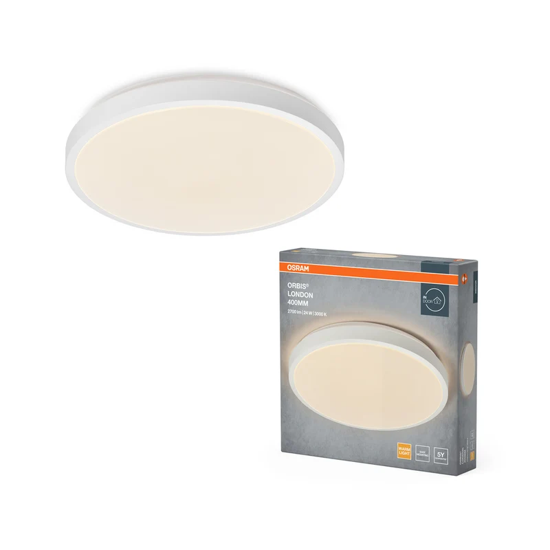 Lámpara de techo OSRAM ORBIS LONDON, blanca, 24 W, 2700 lm