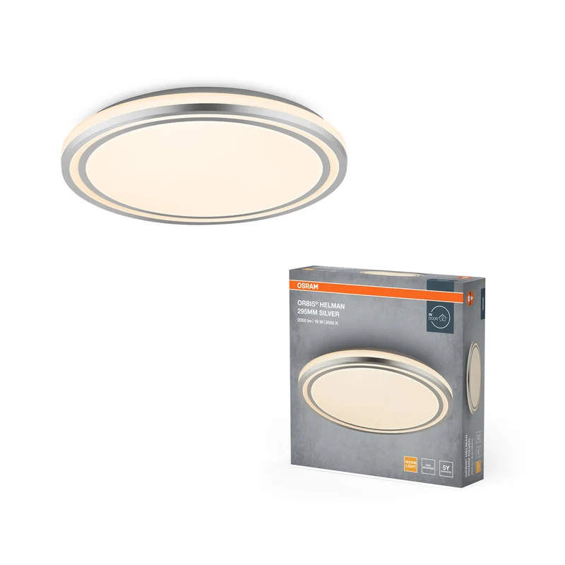 Lámpara de techo OSRAM ORBIS Helman 16W 1100lm blanco/plata