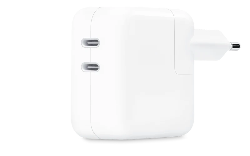 Adaptador de corriente con dos puertos USB‑C de 35 W