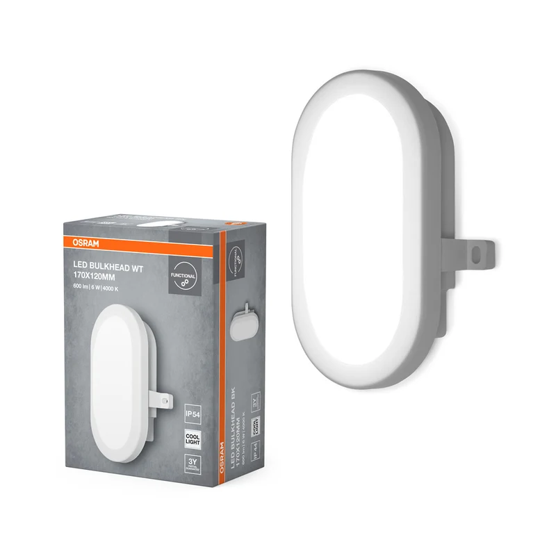 Luz funcional LED OSRAM, luz para exteriores, blanco frío, mamparo LED