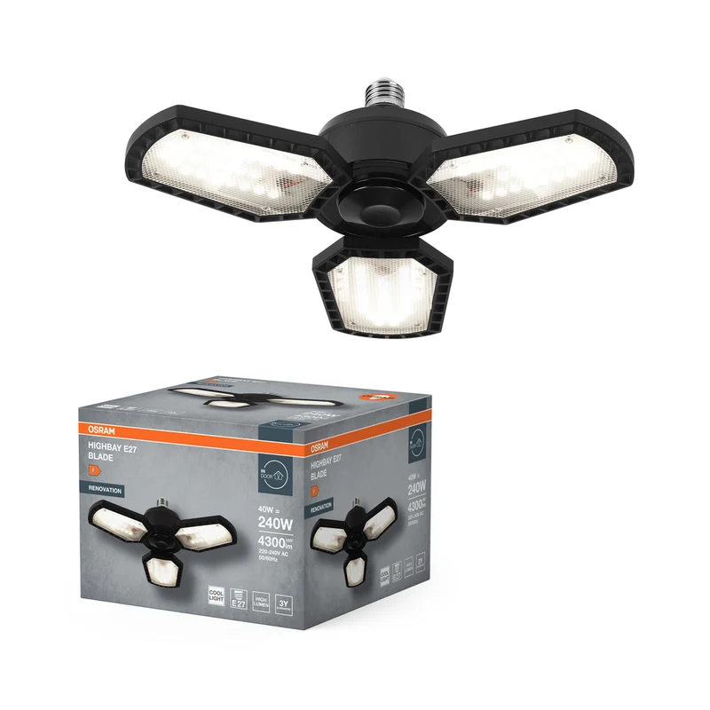 Lámpara de techo OSRAM Highbay Blade con alas 40W 840 E27