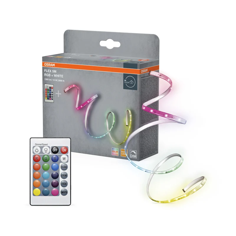 Tira LED OSRAM FLEX 5M RC, blanca, 14 W, 900 lm