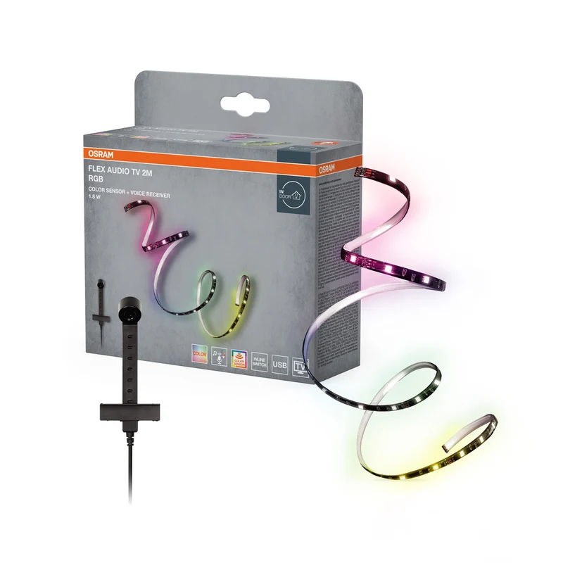 Tira LED RGB OSRAM FLEX AUDIOTV 2M, blanca, 3,7 W, 50 lm