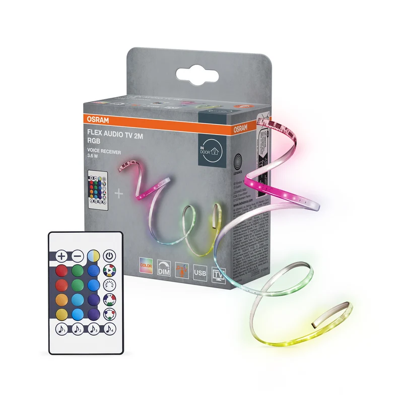 Tira LED OSRAM FLEX AUDIO TV 2M VR, blanca, 3,5 W, 55 lm