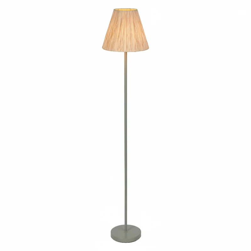 Lámpara de pie OSRAM DECOR Decor Raffia verde-marrón, E27, 300 mm
