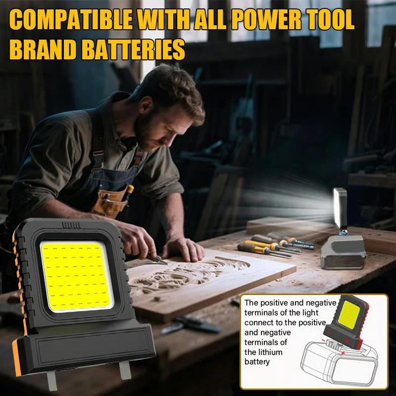 NightTorch Arbeitsflutlicht | Akku-Kompatibel | COB LED | Heimwerker & Outdoor